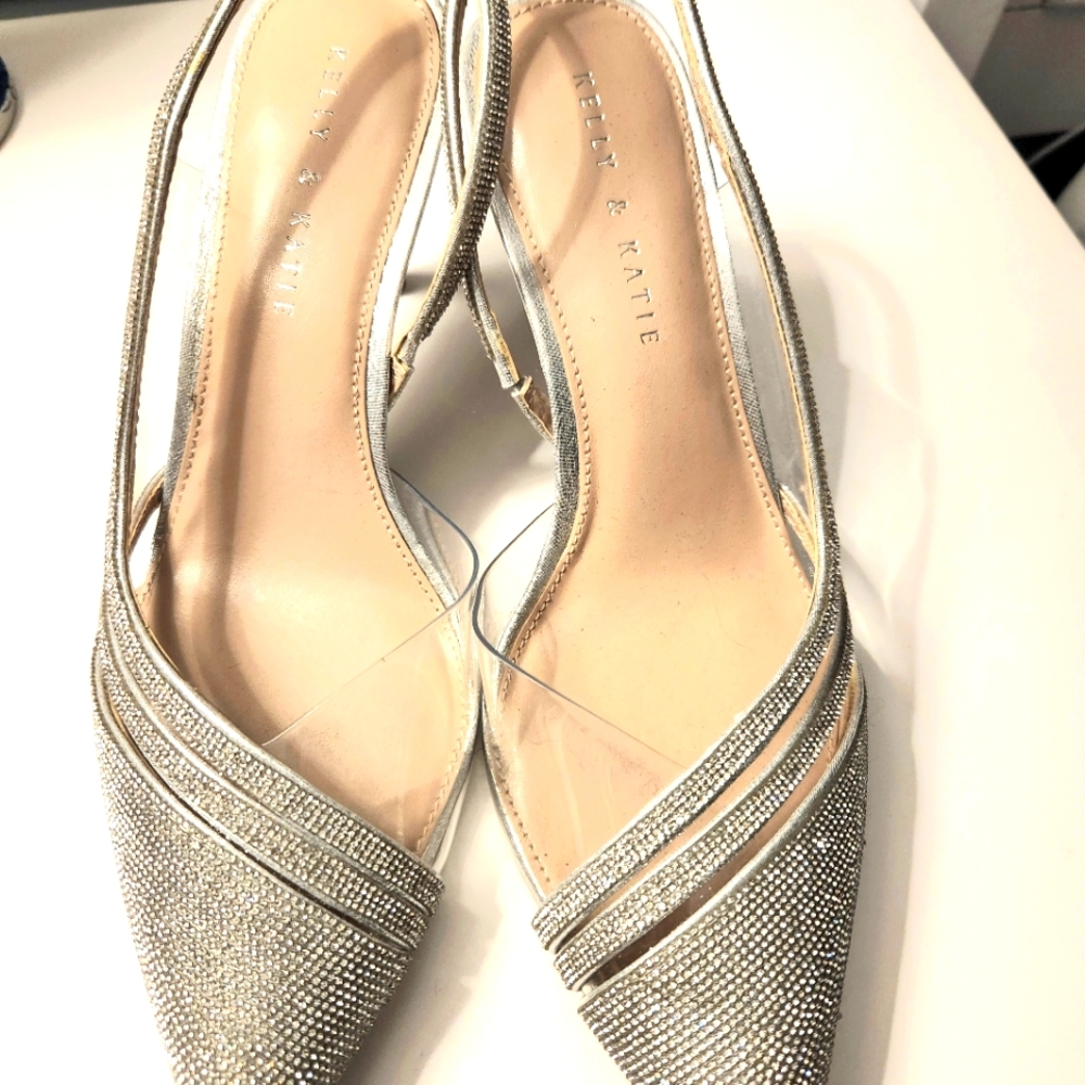Kelly & Katie Silver Heels